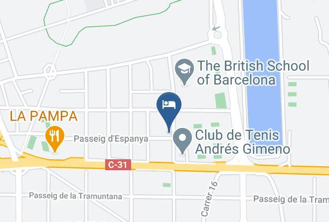 Barcelona - Hotel Canal Olimpic & Restaurante Maps