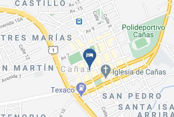 Canas - Hotel Canas Maps