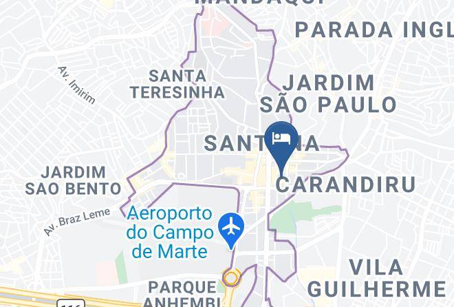 Sao Paulo Santana - Hotel Cancum Maps