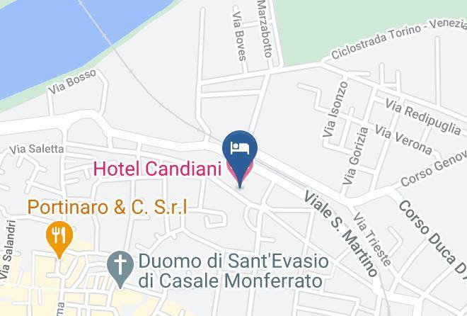 Alessandria - Hotel Candiani Maps