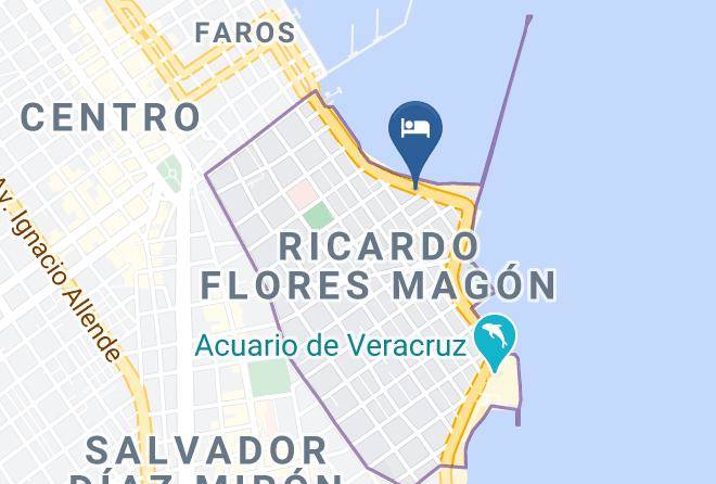 Veracruz Ricardo Flores Magon - Hotel Candilejas Playa Maps