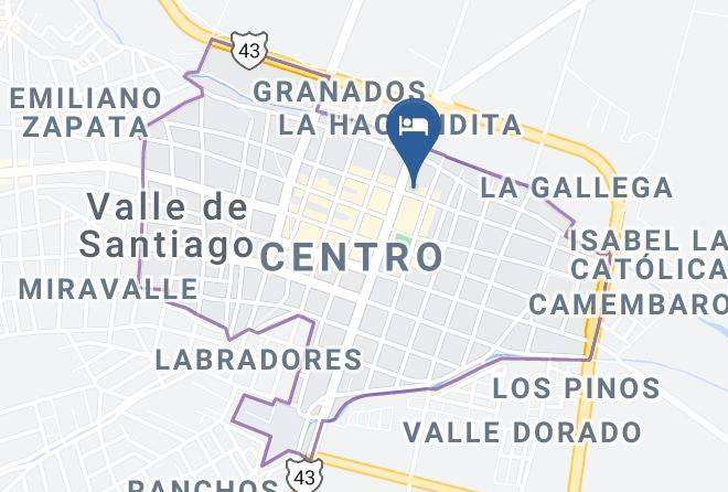 Valle De Santiago - Hotel Candiles Maps
