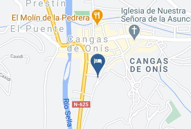 Asturias - Hotel Cangas De Onis Center Maps
