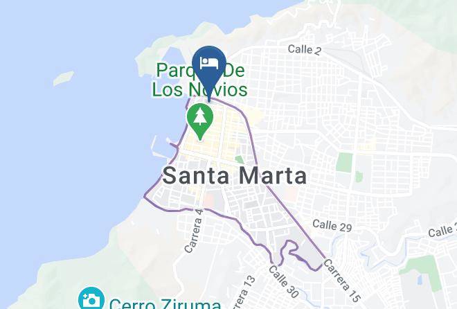 Santa Marta - Hotel Cangrejalito Maps