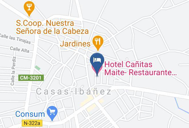 Albacete - Hotel Canitas Maite Restaurante Gastronomico Maps