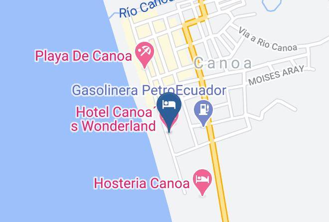 San Vicente - Hotel Canoas Wonderland Maps