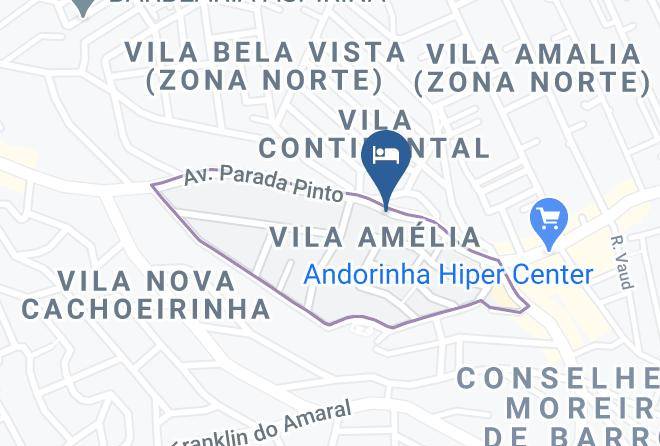 Sao Paulo Cachoeirinha - Hotel Cantareira Maps