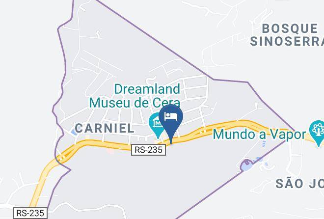 Gramado - Hotel Canto Verde Maps