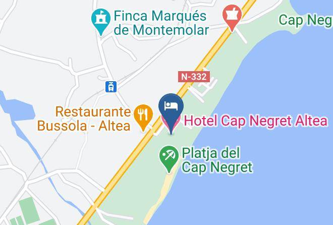 Hotel Cap Negret Altea Map