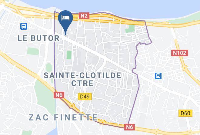 Saint Denis - Hotel Cap Vert Maps
