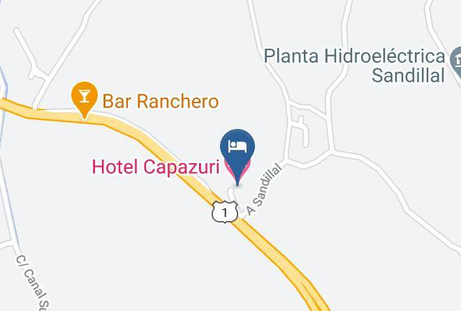 Canas - Hotel Capazuri Maps