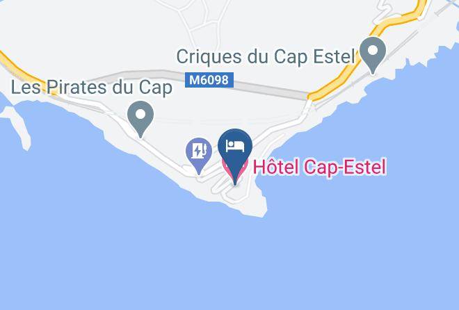 Maritime Alps - Hotel Cap Estel Maps