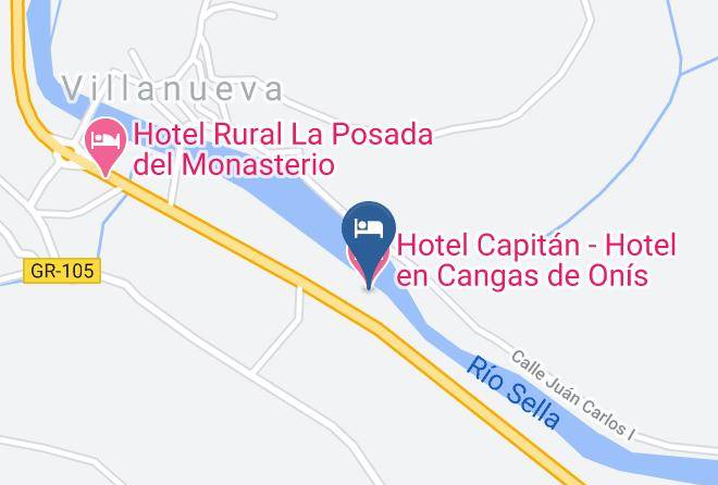 Hotel Capitan Hotel En Cangas De Onis Map