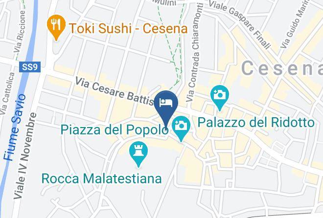 Forli - Hotel Cappello Cesena Maps