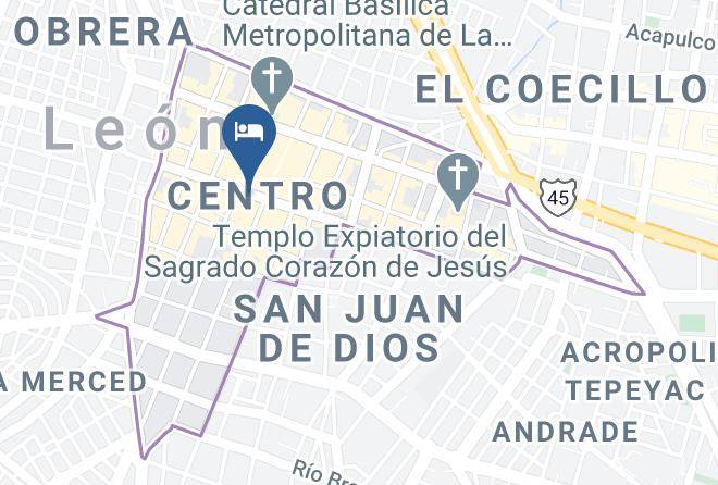 Leon - Hotel Capri De Leon Maps