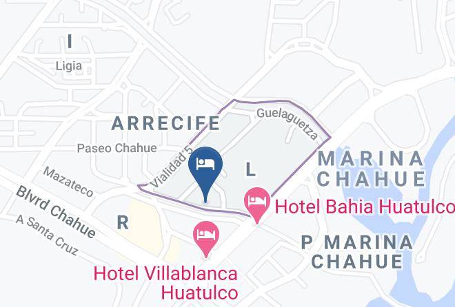 Santa Maria Huatulco - Hotel Capri Huatulco Maps