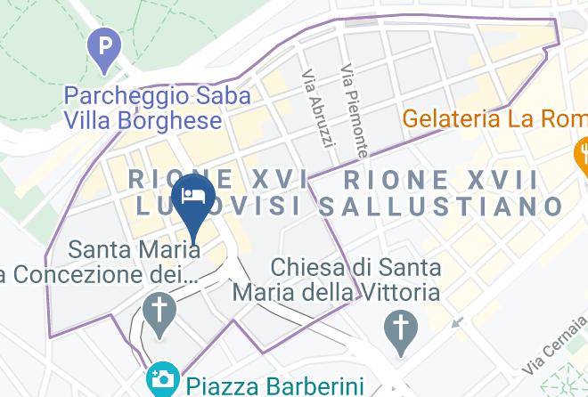 Rome - Hotel Caprice Maps