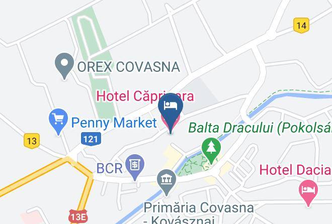 Covasna - Hotel Caprioara Maps