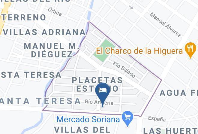 Colima Placetas Estadio - Hotel Caracoles Maps