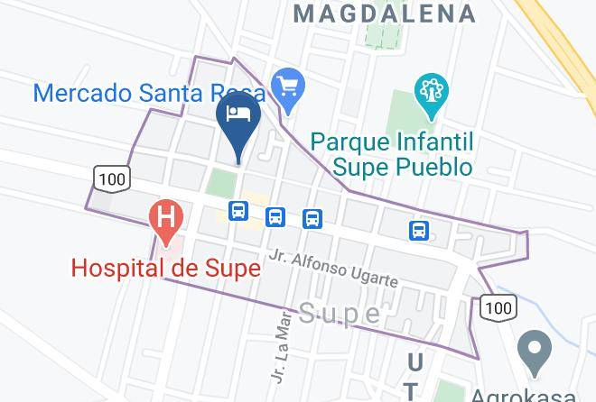 Barranca - Hotel Caral Supe Maps
