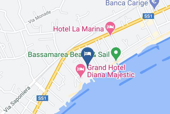 Imperia - Hotel Caravelle Maps