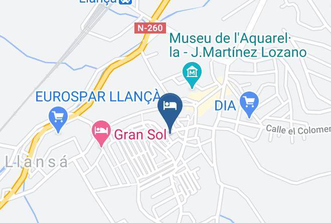 Girona - Hotel Carbonell Maps