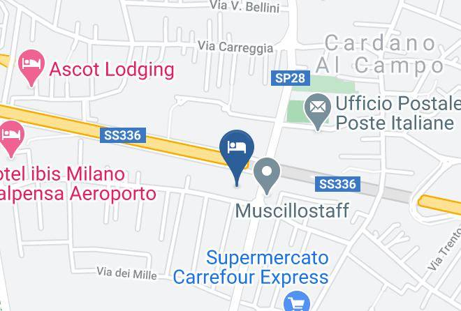 Hotel Cardano Malpensa Map