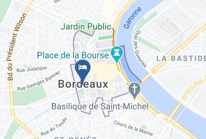 Hotel Cardinal Bordeaux Map