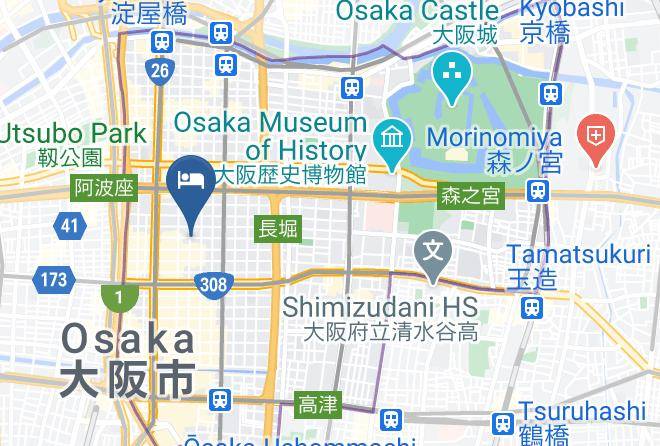 Osaka City Chuo Ward - Hotel Cargo Shinsaibashi Maps