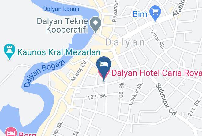 Ortaca - Dalyan Hotel Caria Royal Maps
