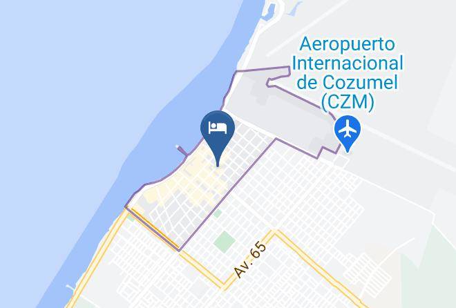 Cozumel - Hotel Caribe Maps