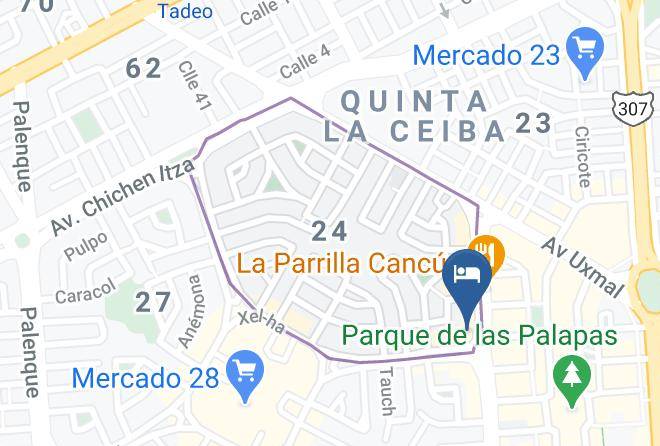 Benito Juarez - Hotel Caribe Internacional Cancun Maps
