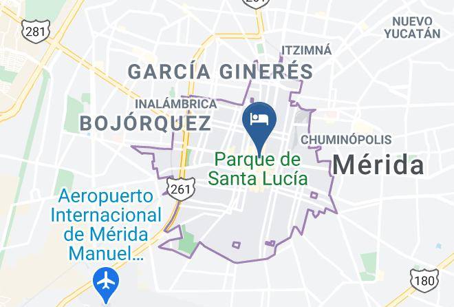Merida - Hotel Caribe Maps