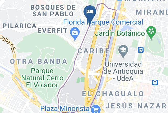 Medellin - Hotel Caribe Real Maps