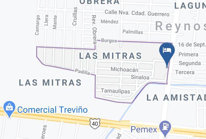 Reynosa - Hotel Caribe Maps