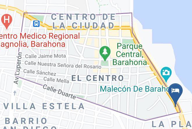 Santa Cruz De Barahona - Hotel Caribe Maps
