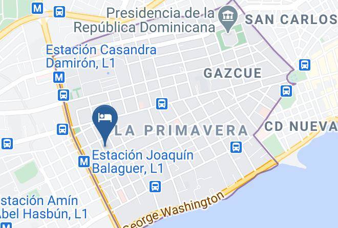Hotel Caribe Santo Domingo Map