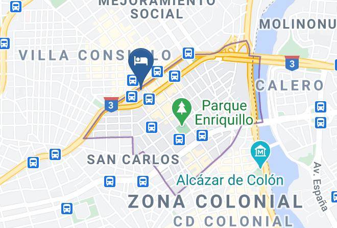 Santo Domingo De Guzman - Hotel Caribeno Maps