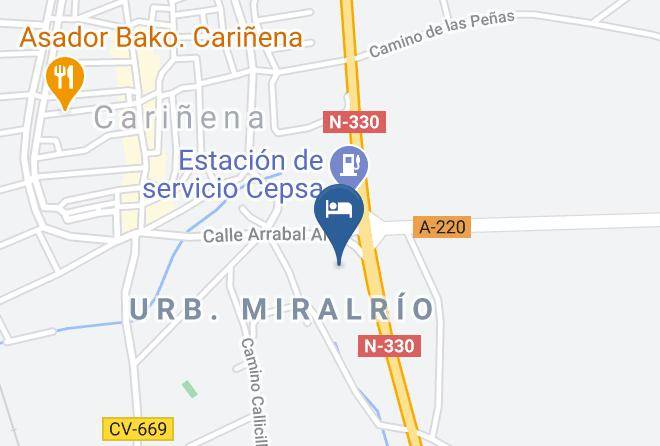 Zaragoza - Hotel Carinena Maps