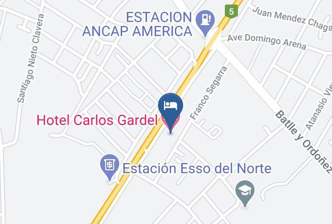 Tacuarembo - Hotel Carlos Gardel Maps