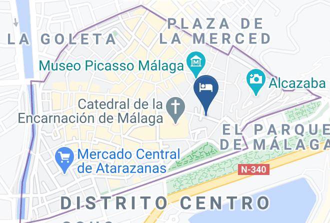Malaga - Hotel Carlos V Malaga Maps