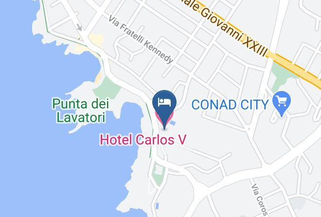 Sassari - Hotel Carlos V Maps