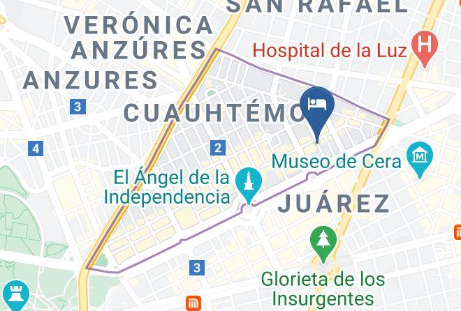 Cuauhtemoc - Hotel Carlota Maps