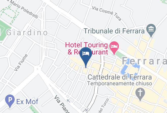 Ferrara - Hotel Carlton Maps