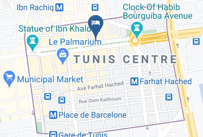 Tunis - Hotel Carlton Maps