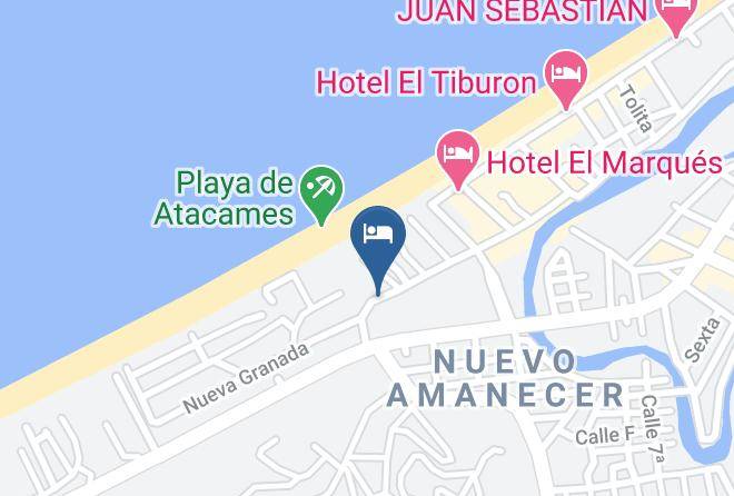 Atacames - Hotel Carluz Maps