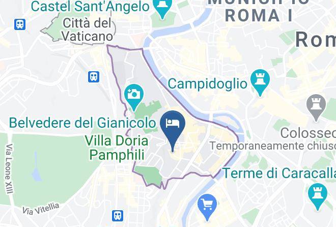 Hotel Carmel Trastevere Map