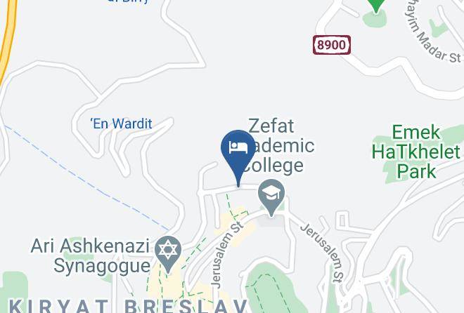 Zefat - Hotel Carmel Maps
