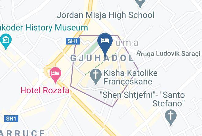 Shkoder - Hotel Carmen Maps