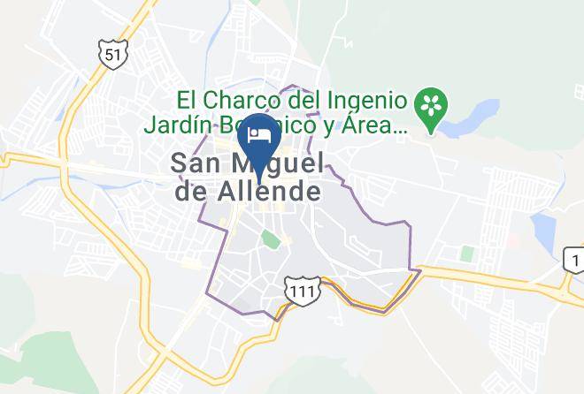 San Miguel De Allende - Hotel Carmina Maps